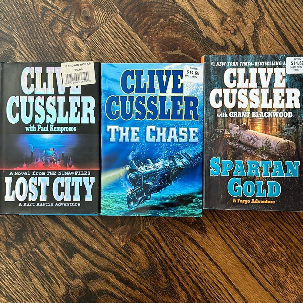 Clive Cussler 3 Book Bundle